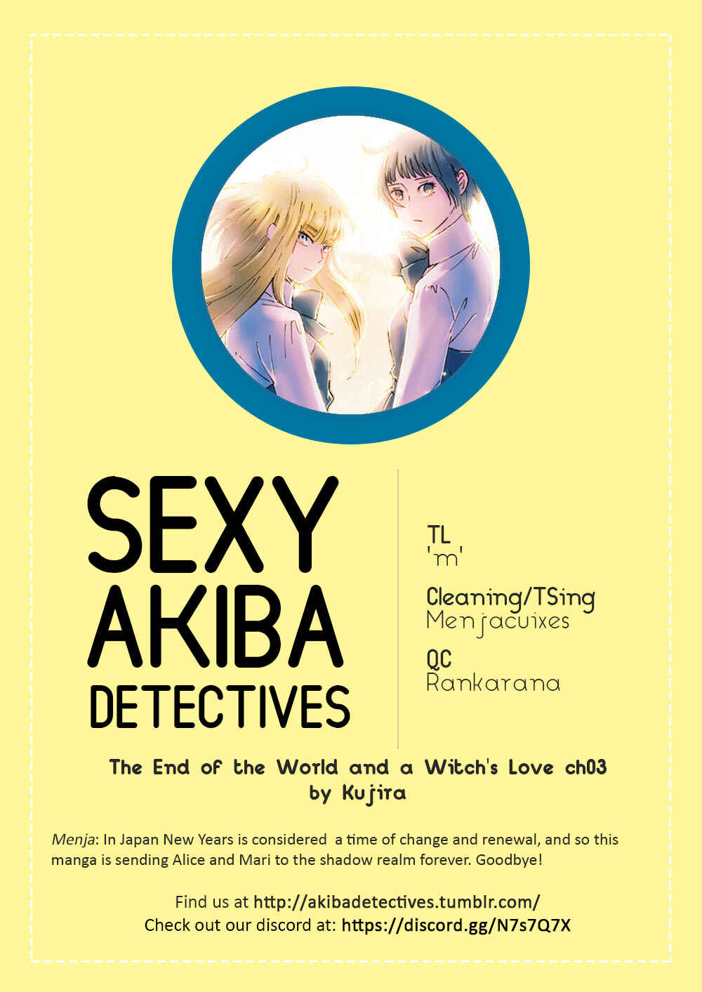 Page 27 Chapter 3 Sekai no Owari to Majo no Koi