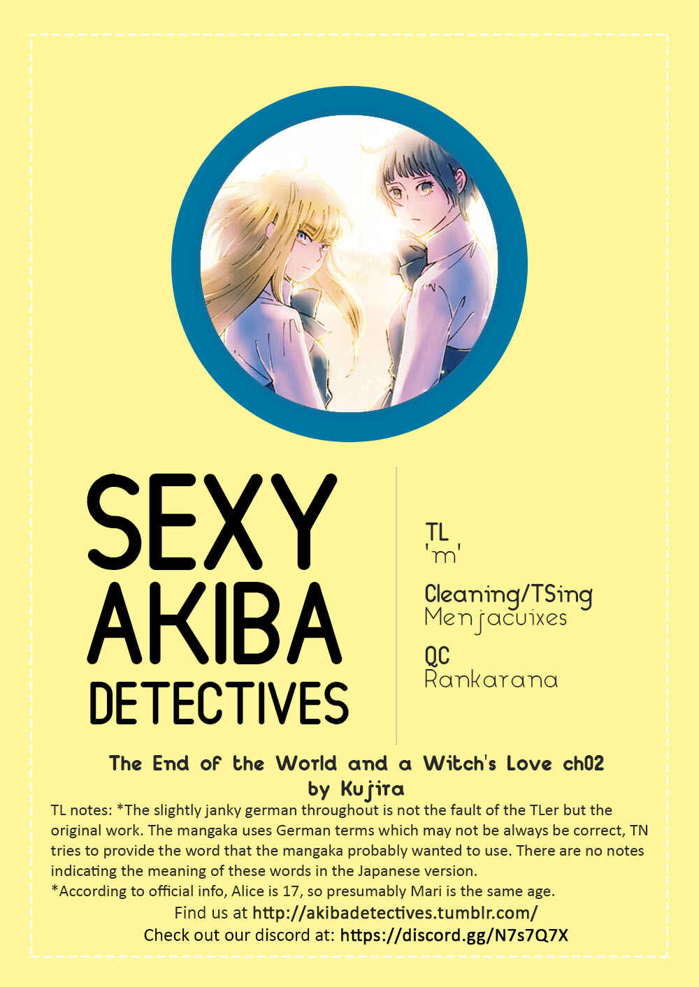 Page 27 Chapter 2 Sekai no Owari to Majo no Koi