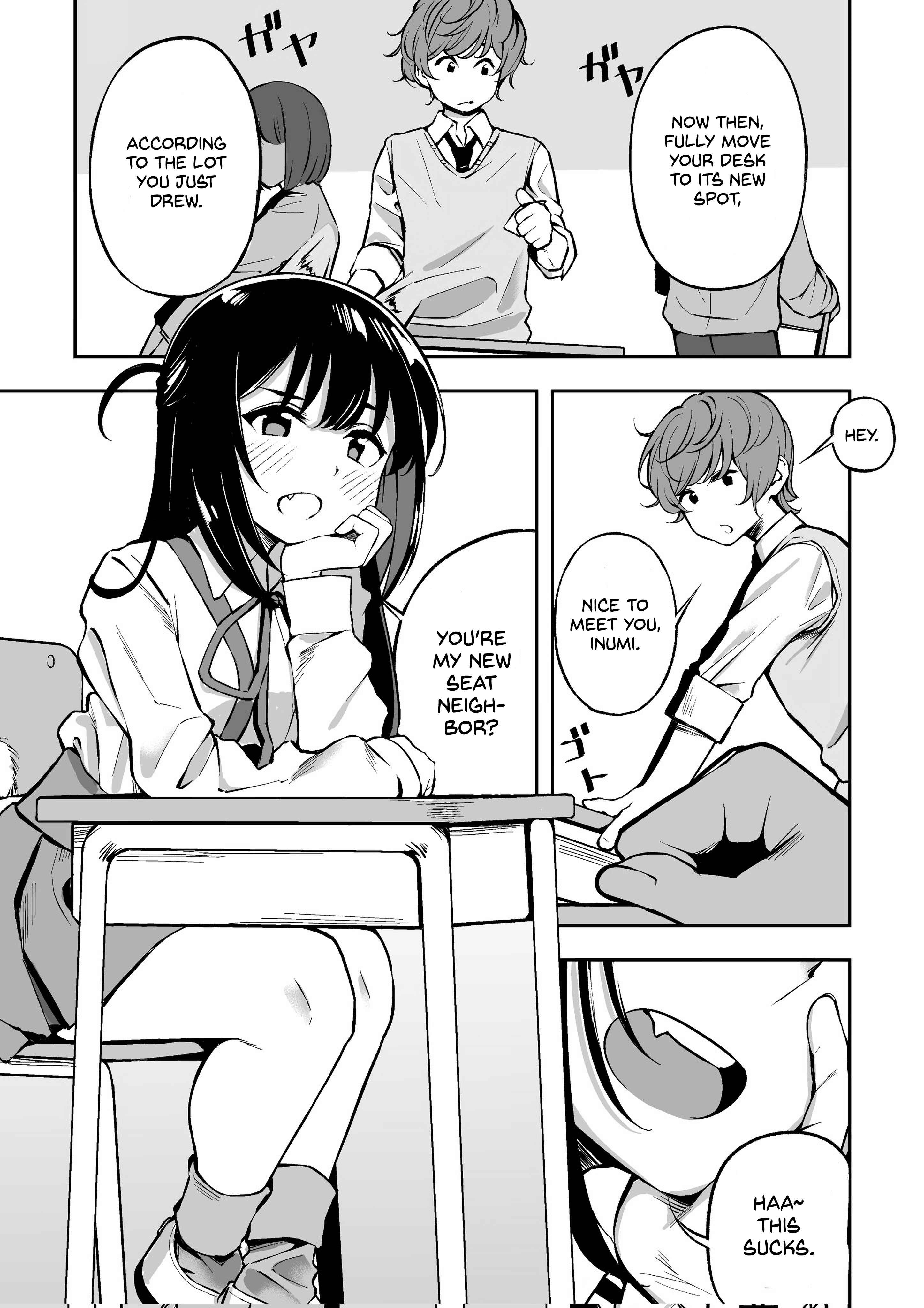 Page 1 Chapter 1 A Story about a Classmate Who Is a Dog-Eared Tsundere