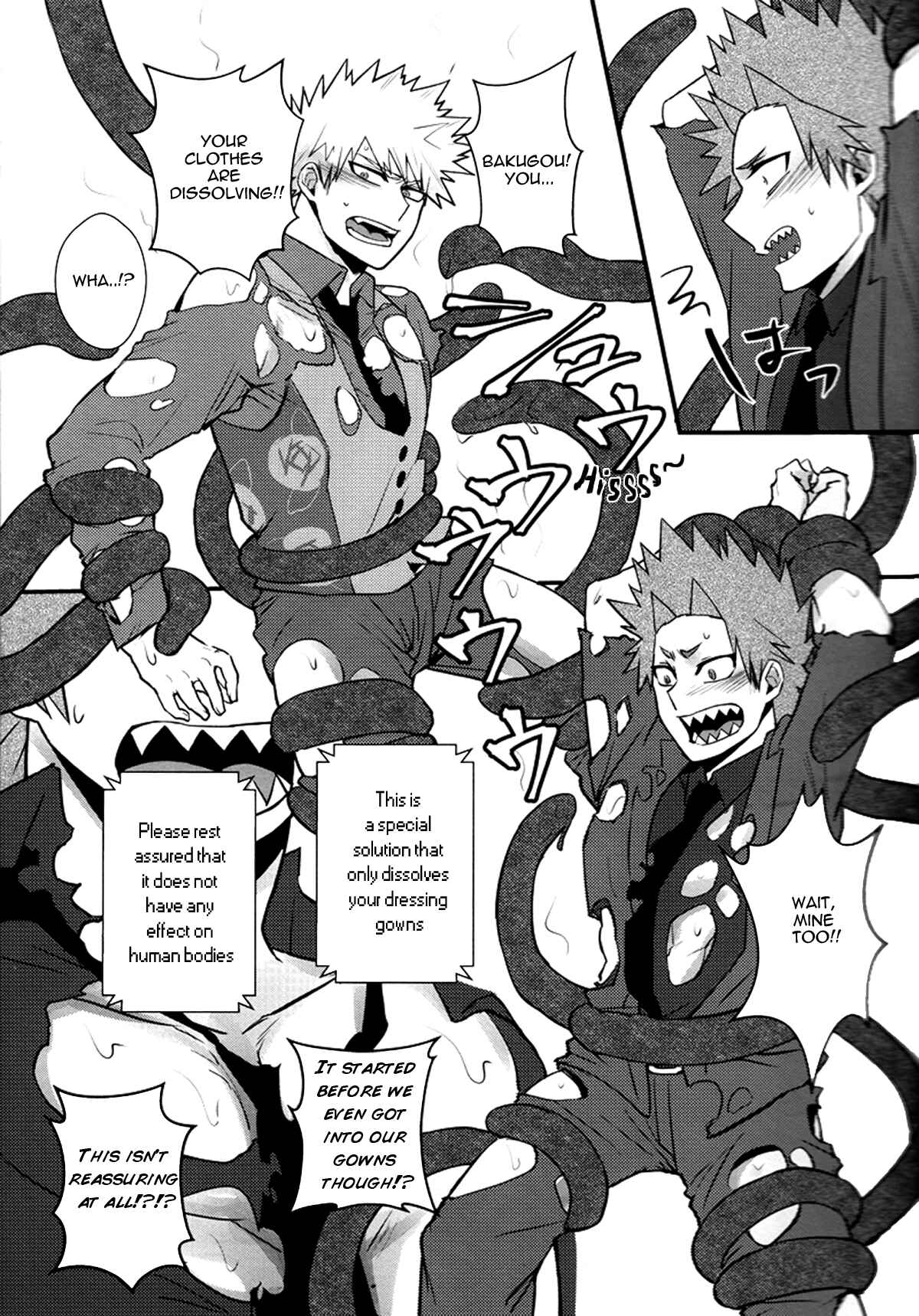 Page 11 Chapter Unknown_5013 Boku no Hero Academia - KiriBaku ga I island de Shokushu Therapy wo Ukeru Hon (Doujinshi)