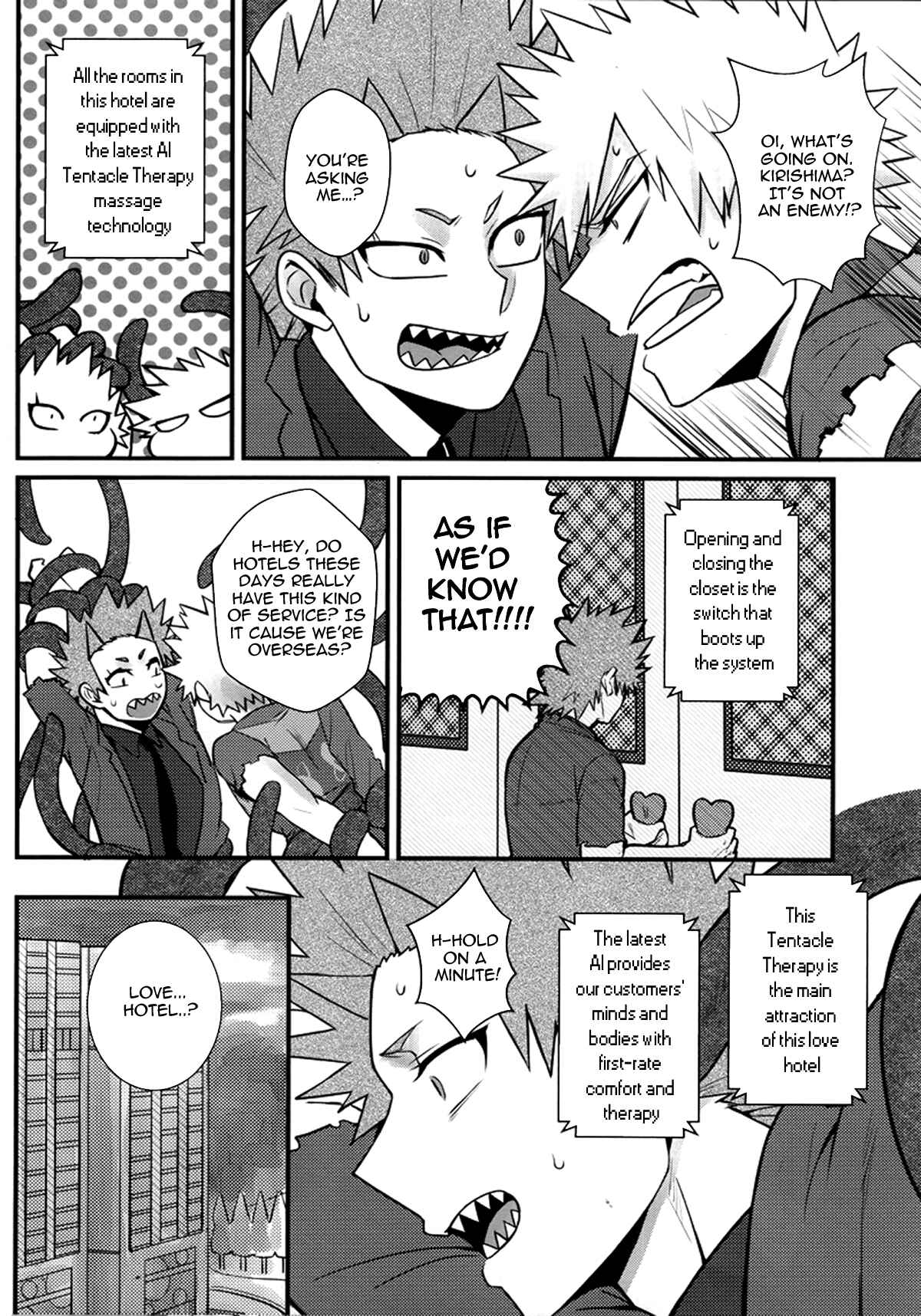 Page 8 Chapter Unknown_5013 Boku no Hero Academia - KiriBaku ga I island de Shokushu Therapy wo Ukeru Hon (Doujinshi)