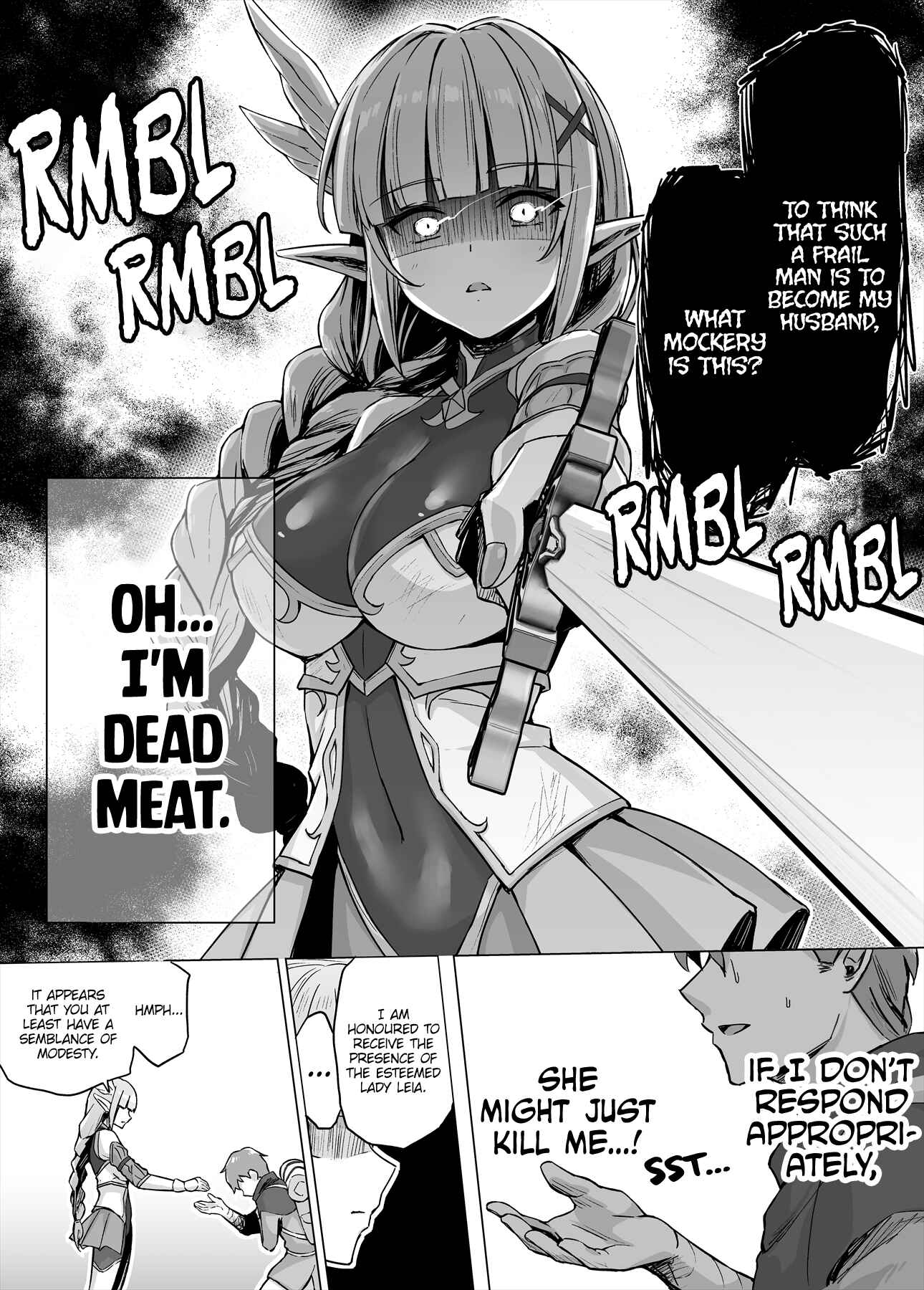 Page 2 Chapter 1 Soku Ochi Urenokori Onna Kishi Elf-san