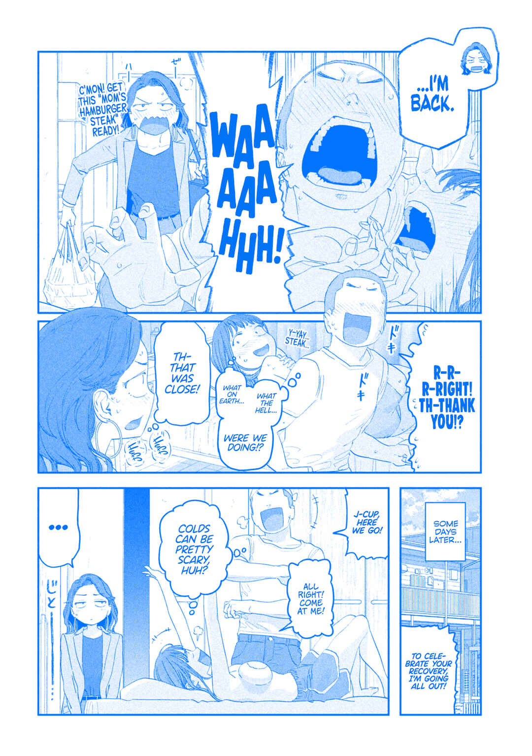 Page 19 Chapter 99 Getsuyoubi no Tawawa (Blue) (Fan Colored)