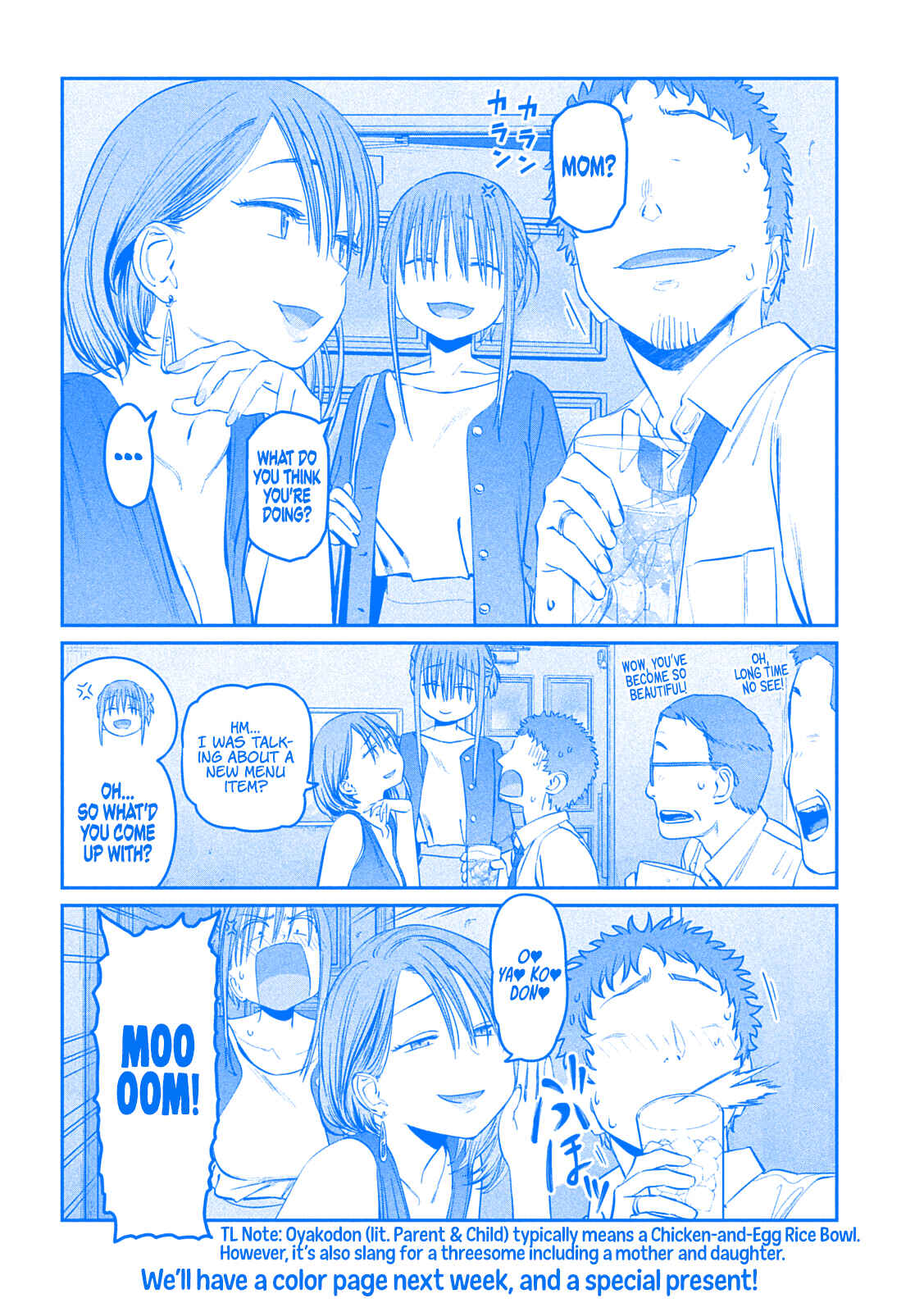 Page 10 Chapter 43 Getsuyoubi no Tawawa (Blue) (Fan Colored)