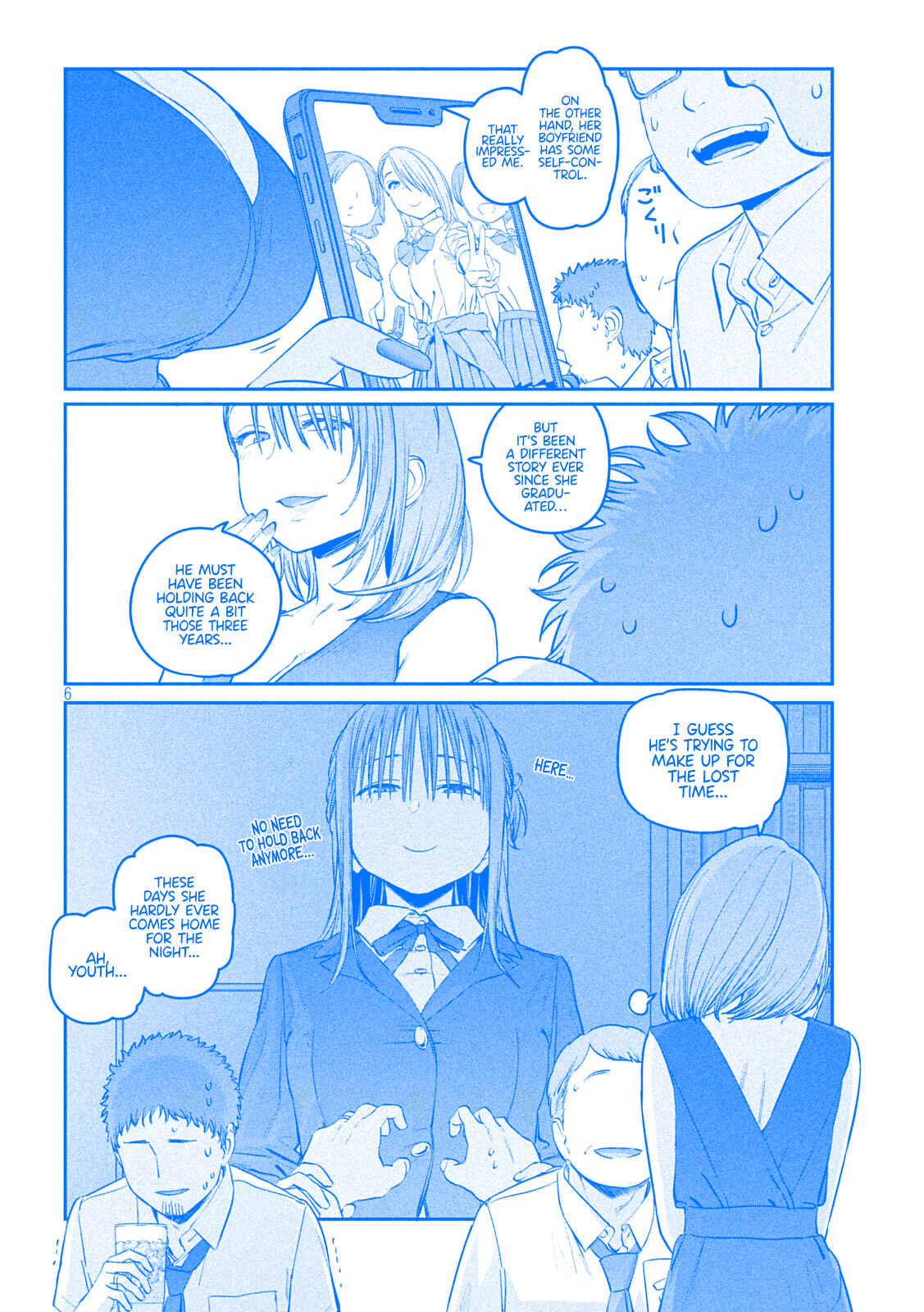 Page 6 Chapter 43 Getsuyoubi no Tawawa (Blue) (Fan Colored)