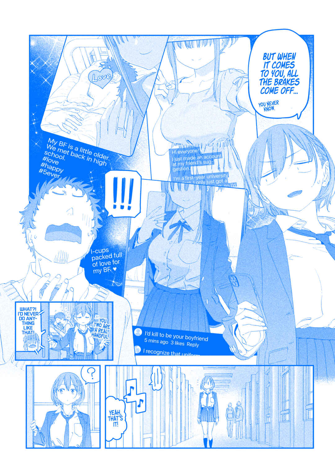 Page 4 Chapter 106 Getsuyoubi no Tawawa (Blue) (Fan Colored)