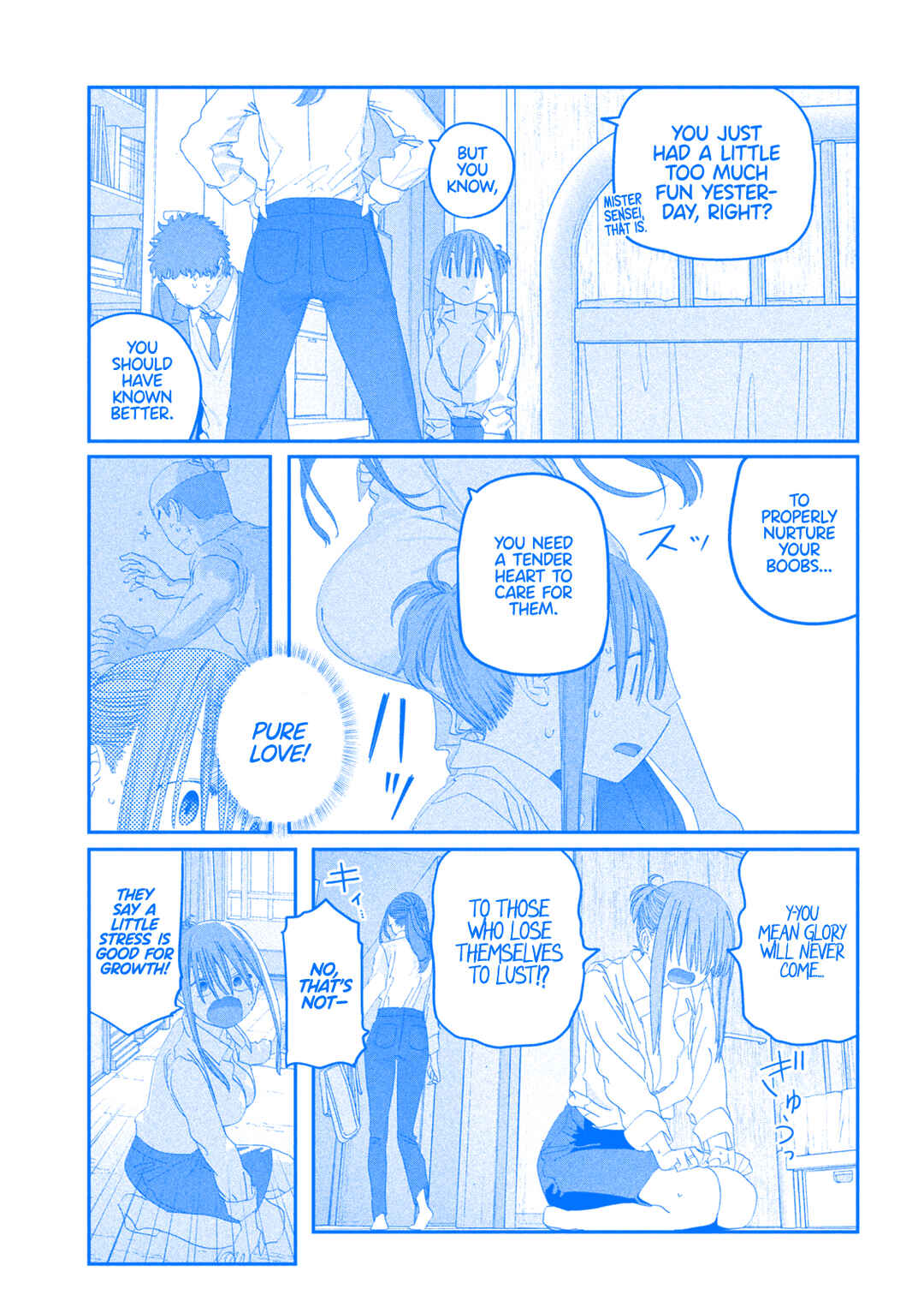 Page 10 Chapter 117 Getsuyoubi no Tawawa (Blue) (Fan Colored)