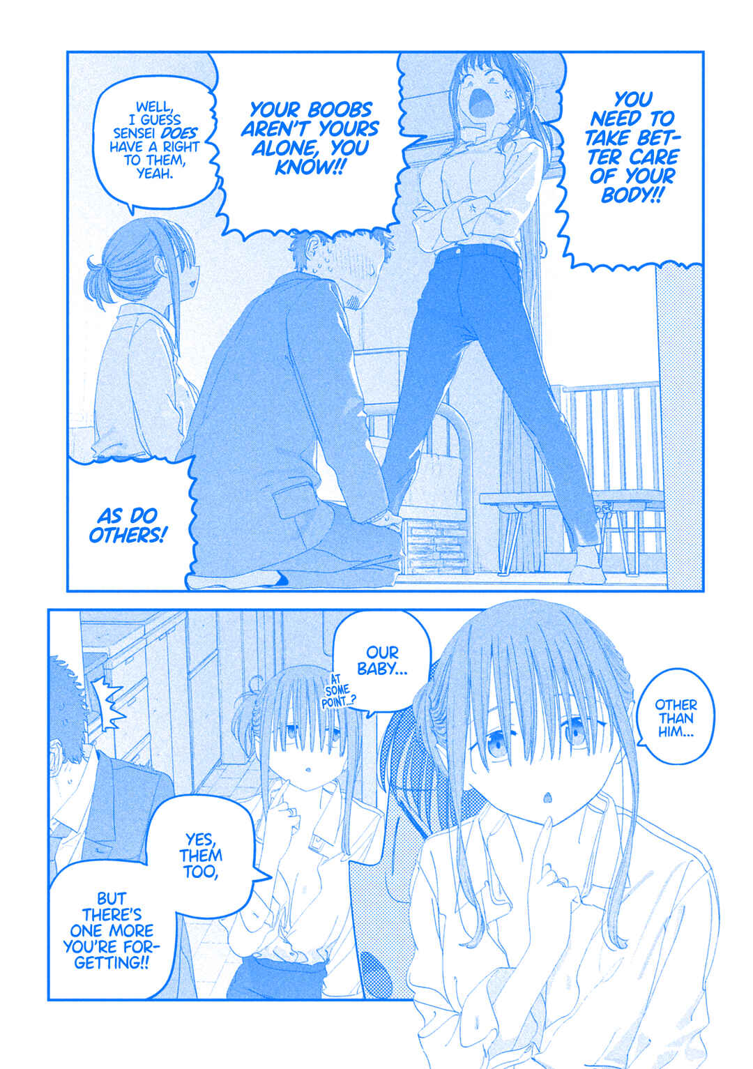 Page 8 Chapter 117 Getsuyoubi no Tawawa (Blue) (Fan Colored)