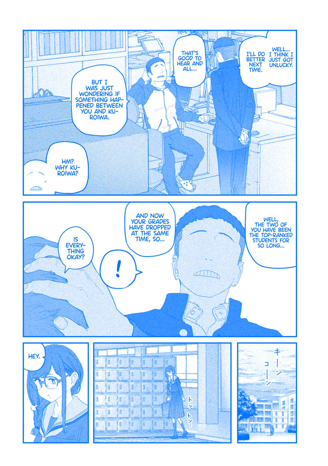 Page 4 Chapter 114 Getsuyoubi no Tawawa (Blue) (Fan Colored)