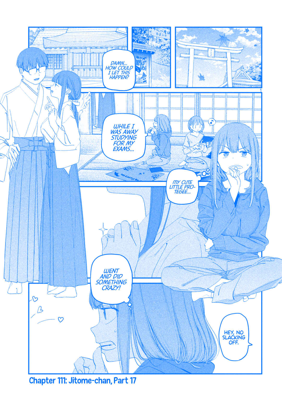 Page 2 Chapter 111 Getsuyoubi no Tawawa (Blue) (Fan Colored)