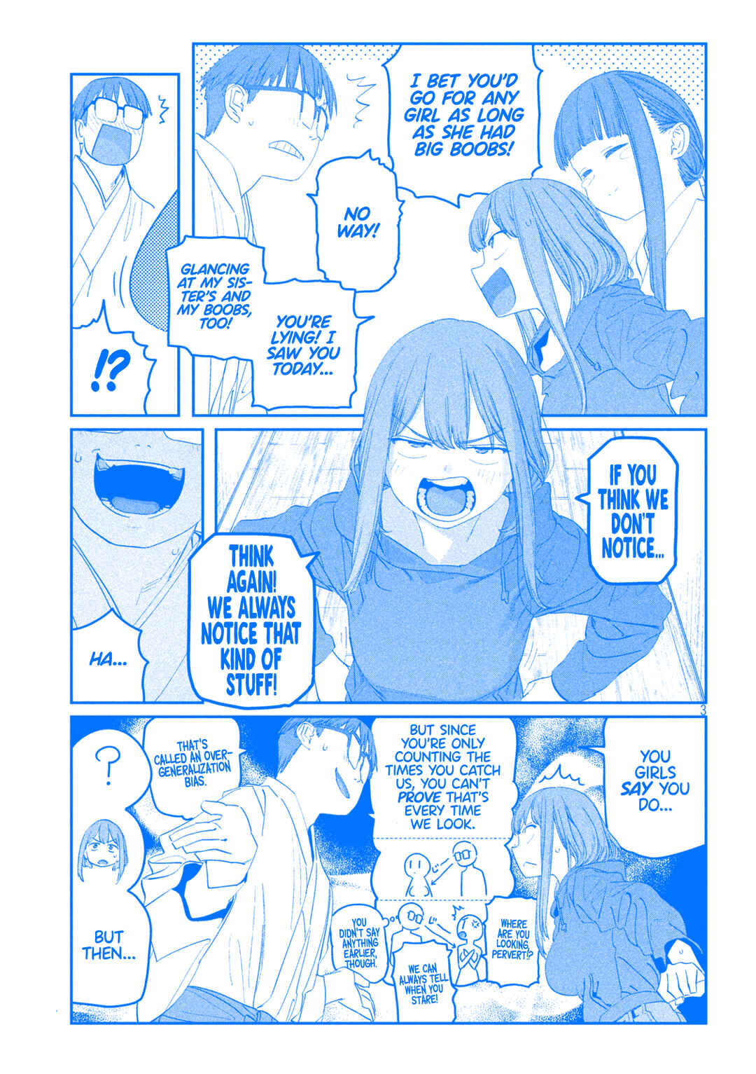 Page 4 Chapter 111 Getsuyoubi no Tawawa (Blue) (Fan Colored)