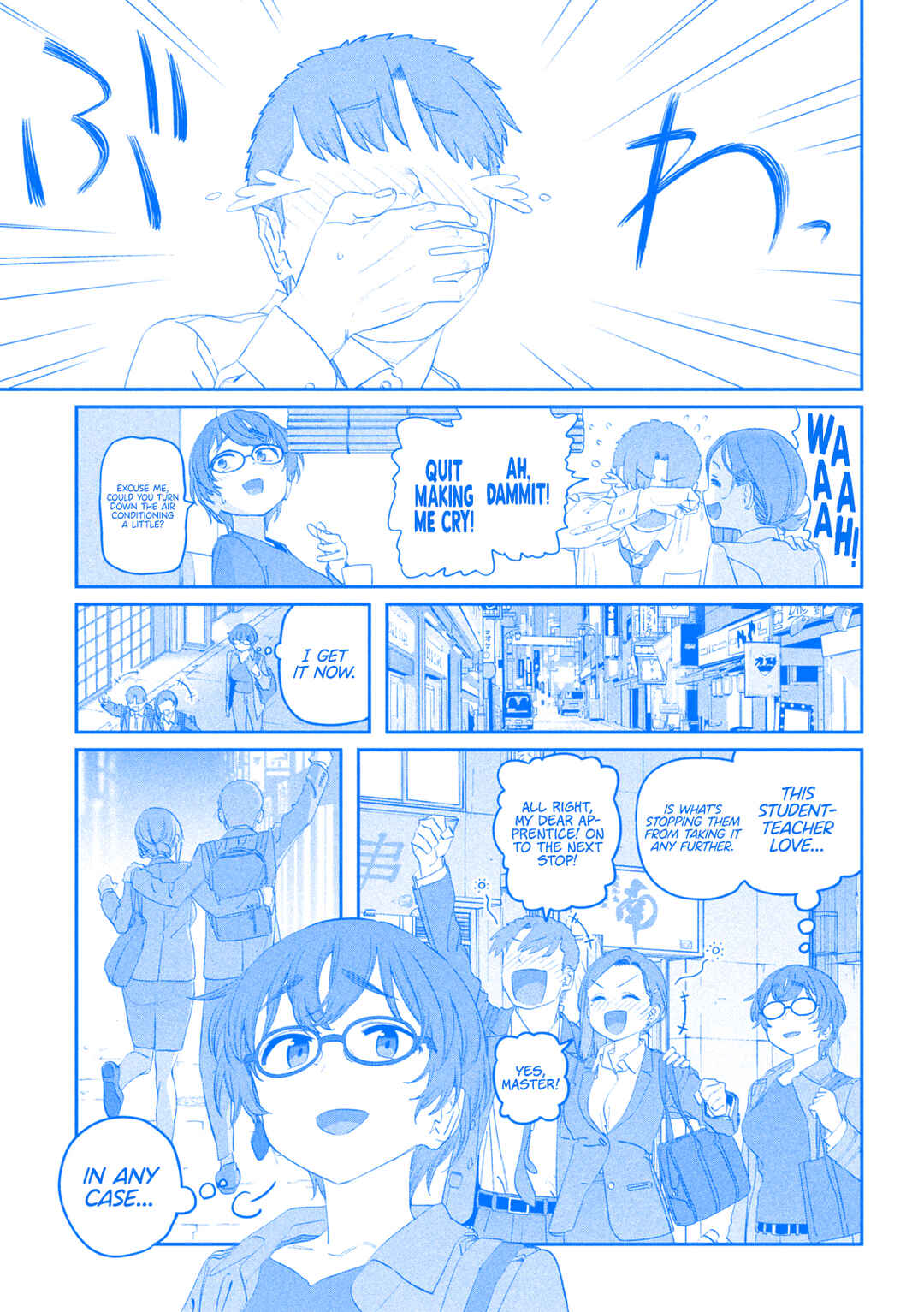 Page 12 Chapter 103 Getsuyoubi no Tawawa (Blue) (Fan Colored)