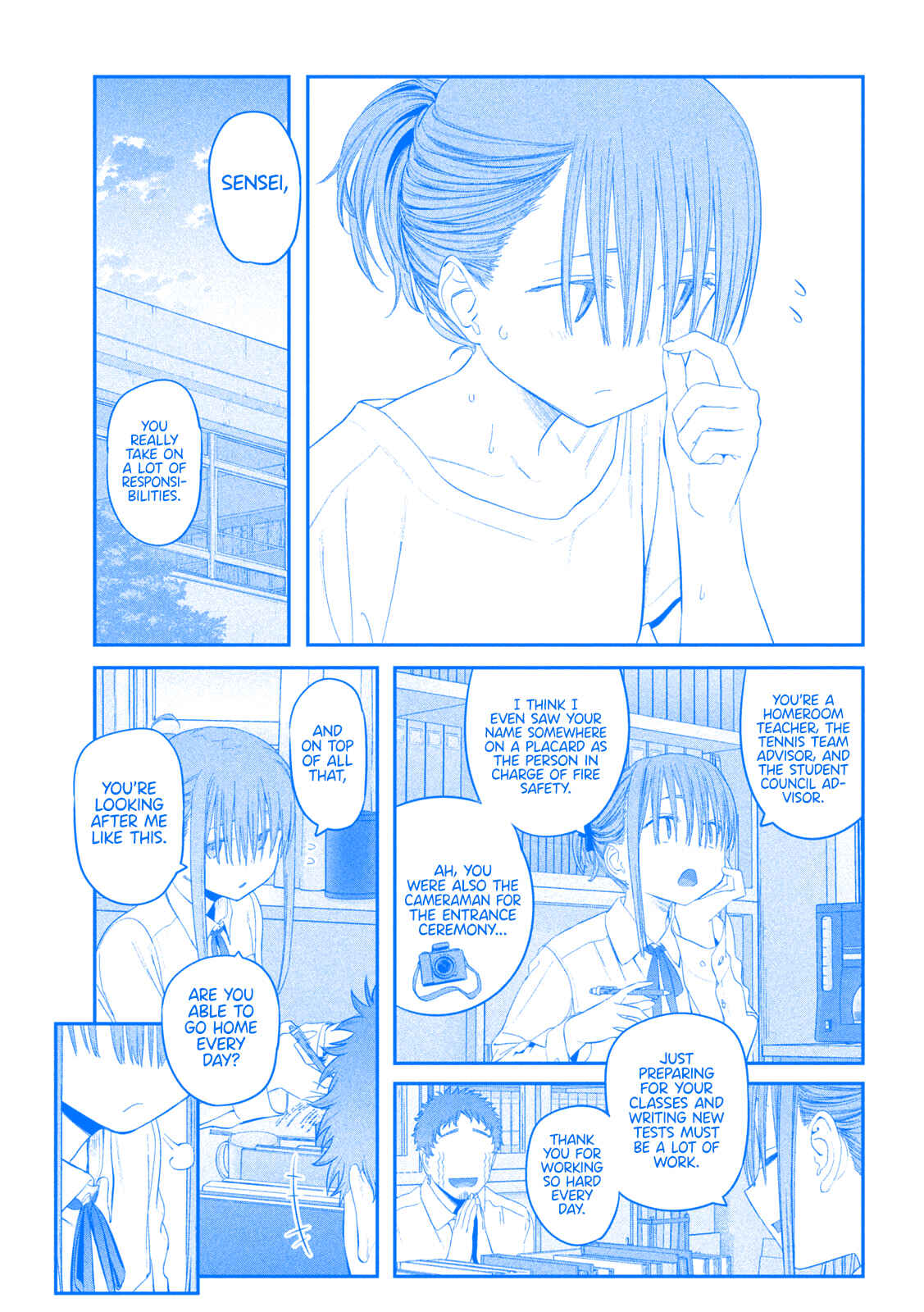 Page 8 Chapter 14 Getsuyoubi no Tawawa (Blue) (Fan Colored)