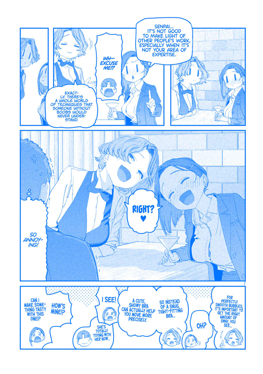 Page 8 Chapter 110 Getsuyoubi no Tawawa (Blue) (Fan Colored)