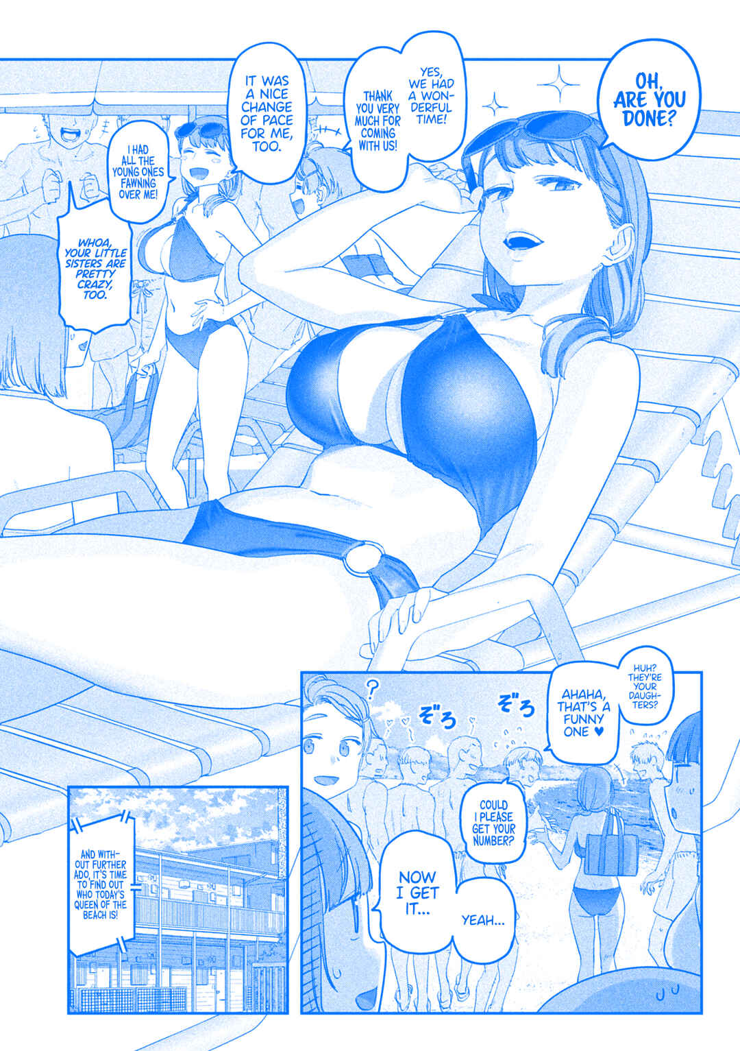 Page 12 Chapter 59 Getsuyoubi no Tawawa (Blue) (Fan Colored)