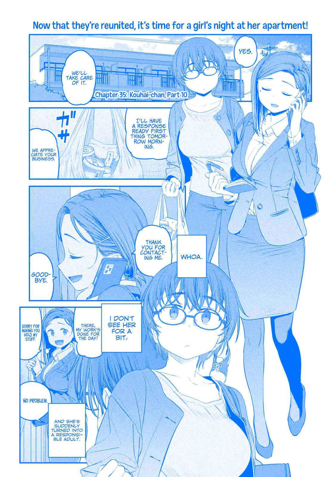 Page 2 Chapter 35 Getsuyoubi no Tawawa (Blue) (Fan Colored)