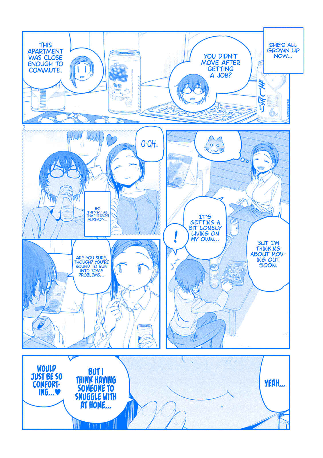 Page 3 Chapter 35 Getsuyoubi no Tawawa (Blue) (Fan Colored)