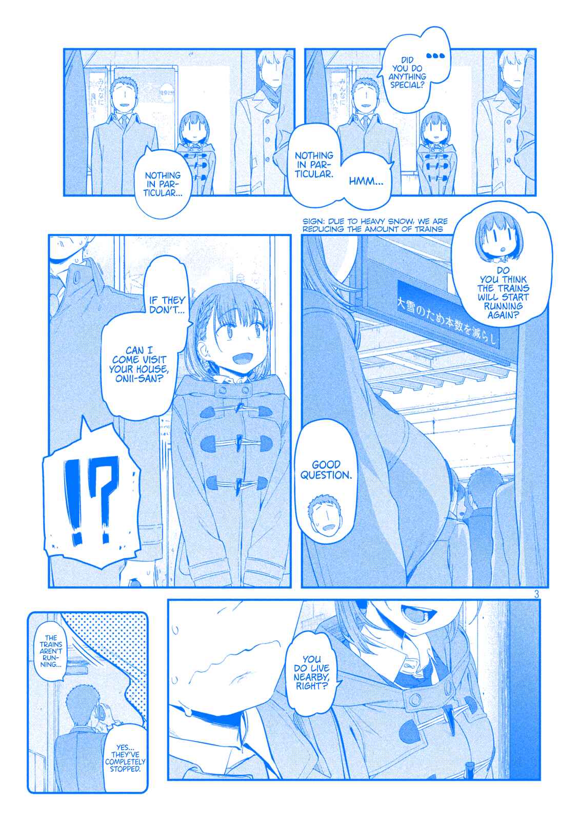 Page 4 Chapter 18 Getsuyoubi no Tawawa (Blue) (Fan Colored)