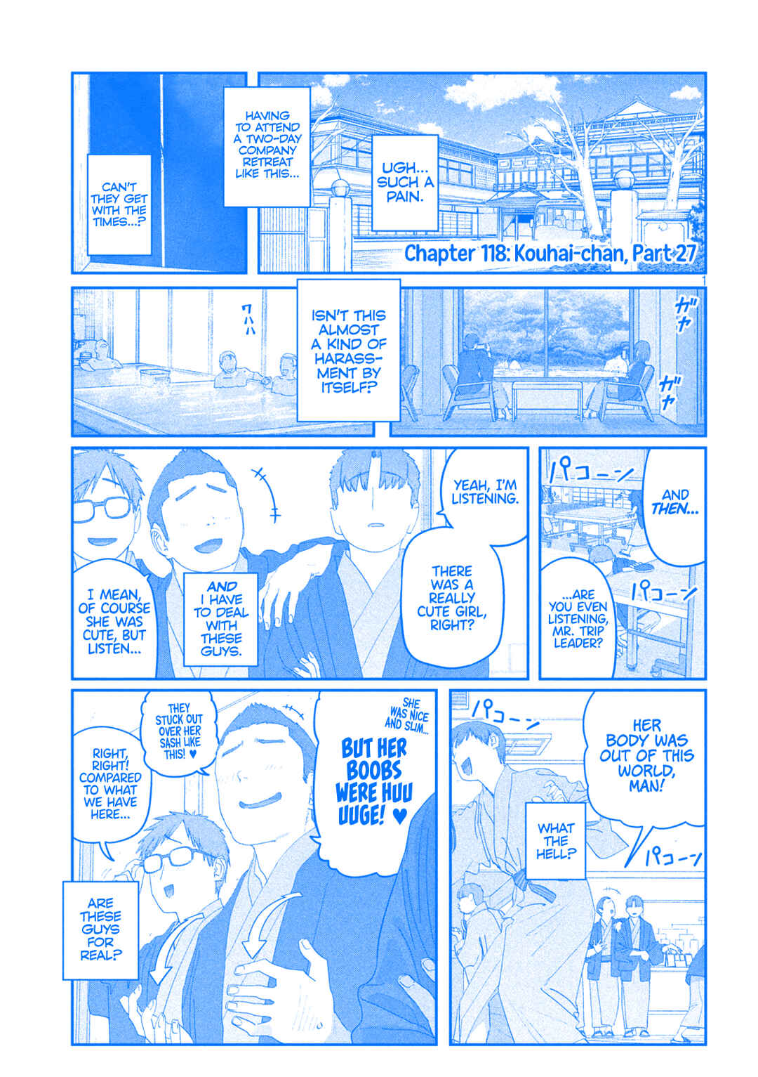 Page 2 Chapter 118 Getsuyoubi no Tawawa (Blue) (Fan Colored)