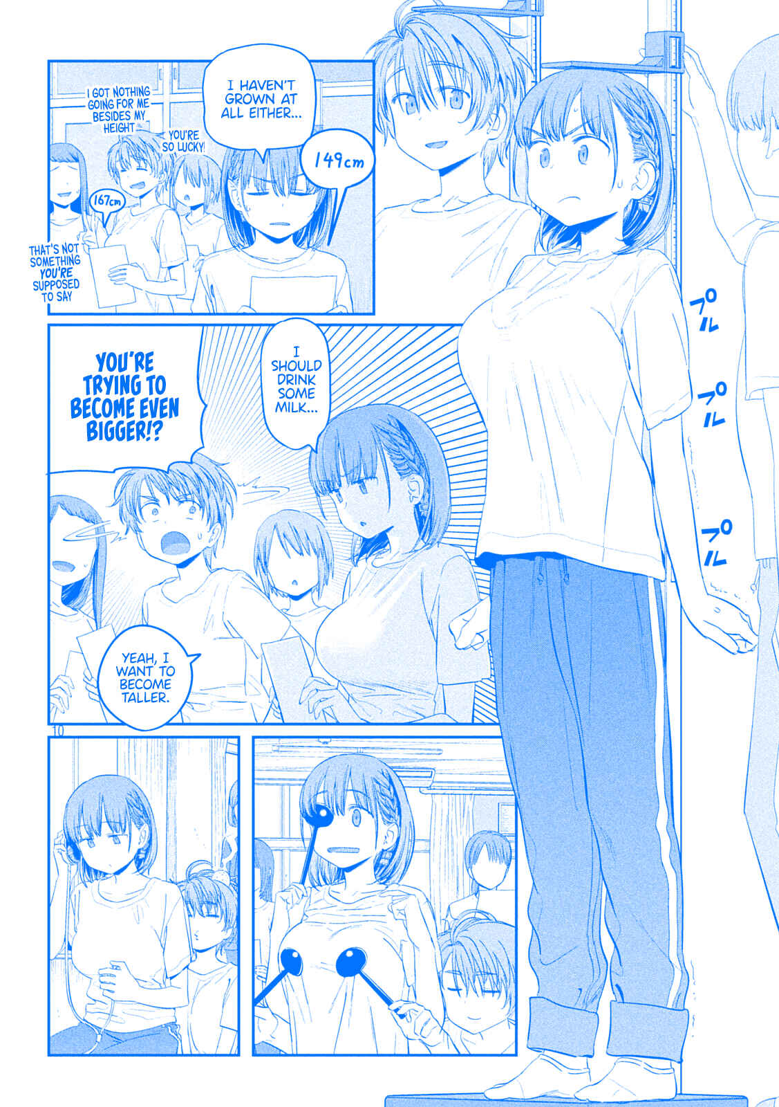Page 10 Chapter 36 Getsuyoubi no Tawawa (Blue) (Fan Colored)