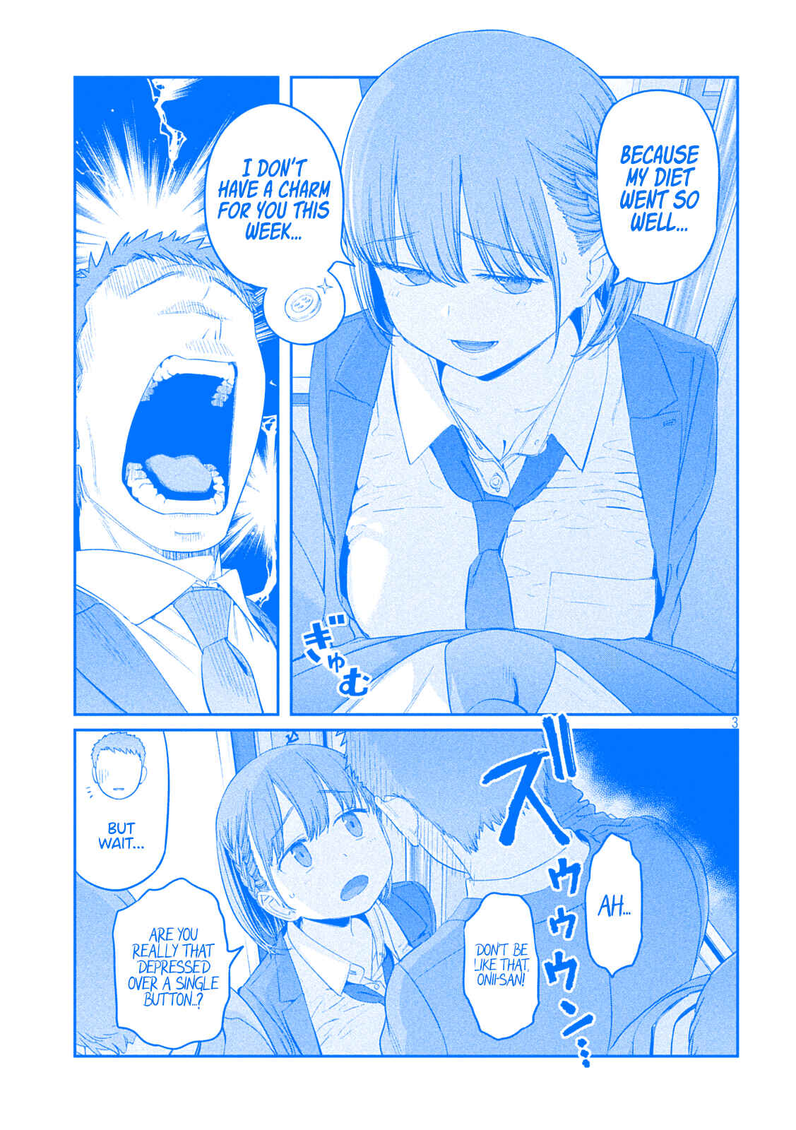 Page 3 Chapter 36 Getsuyoubi no Tawawa (Blue) (Fan Colored)