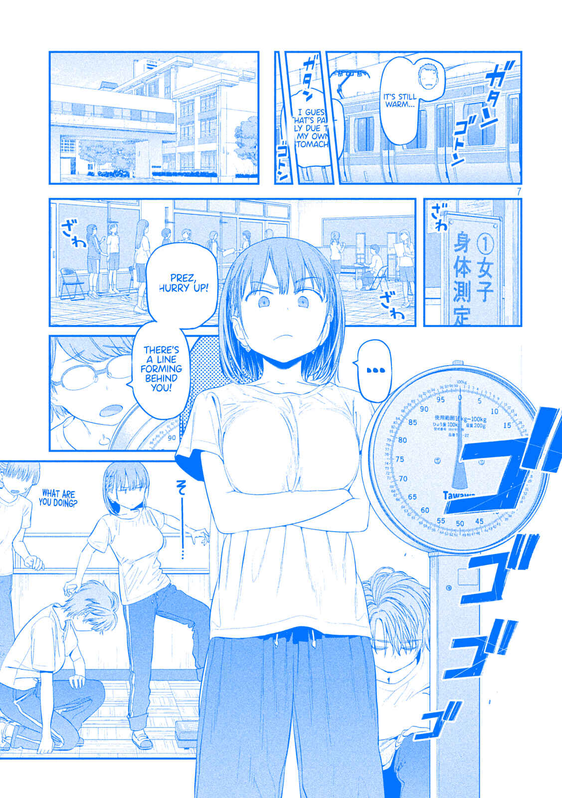 Page 7 Chapter 36 Getsuyoubi no Tawawa (Blue) (Fan Colored)