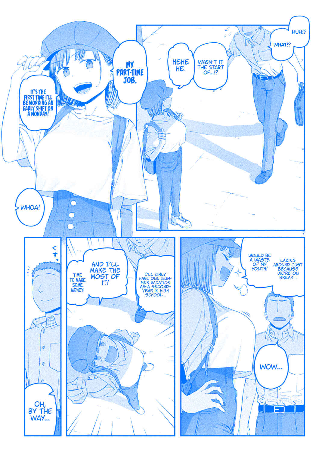 Page 7 Chapter 56 Getsuyoubi no Tawawa (Blue) (Fan Colored)