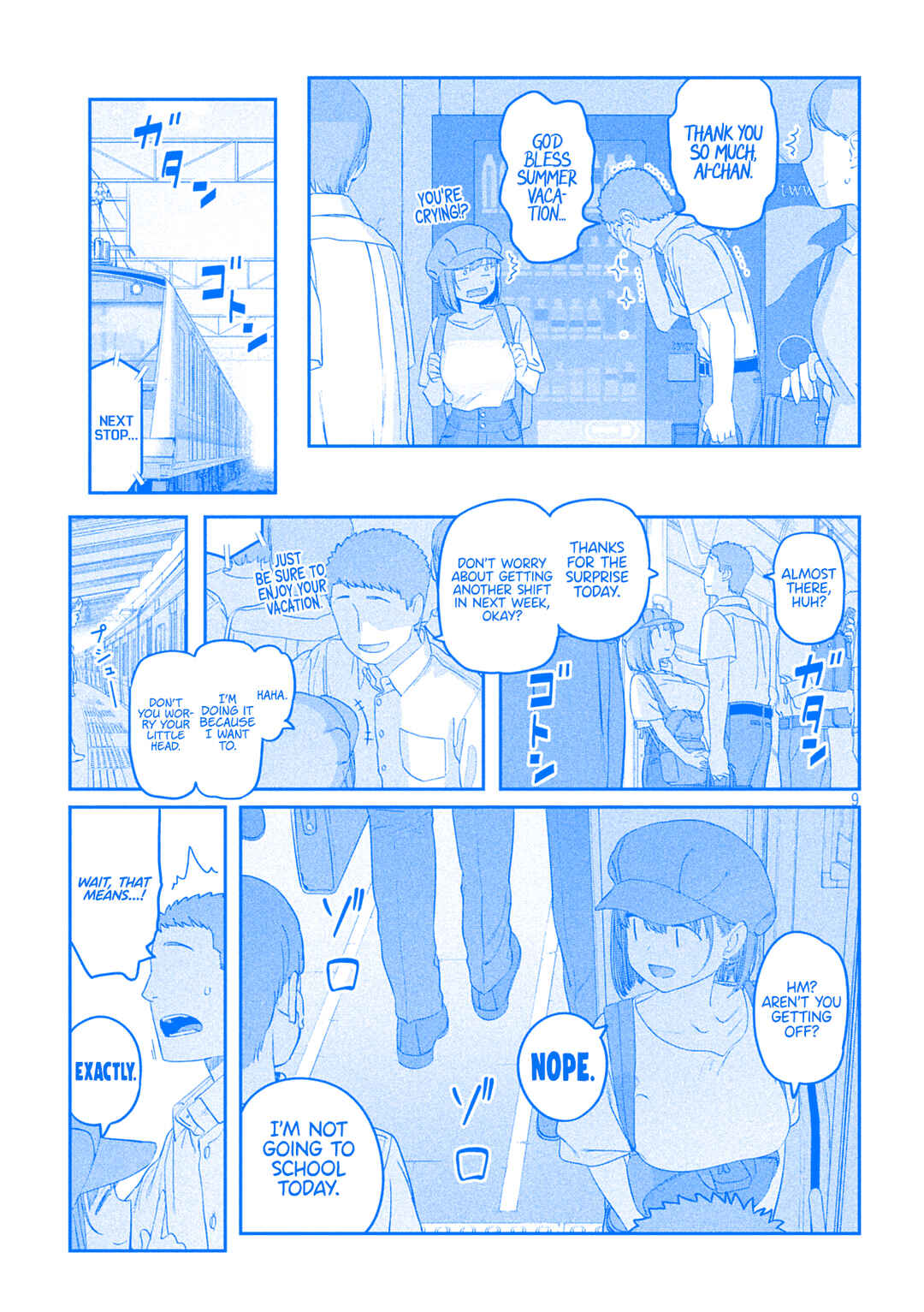 Page 9 Chapter 56 Getsuyoubi no Tawawa (Blue) (Fan Colored)