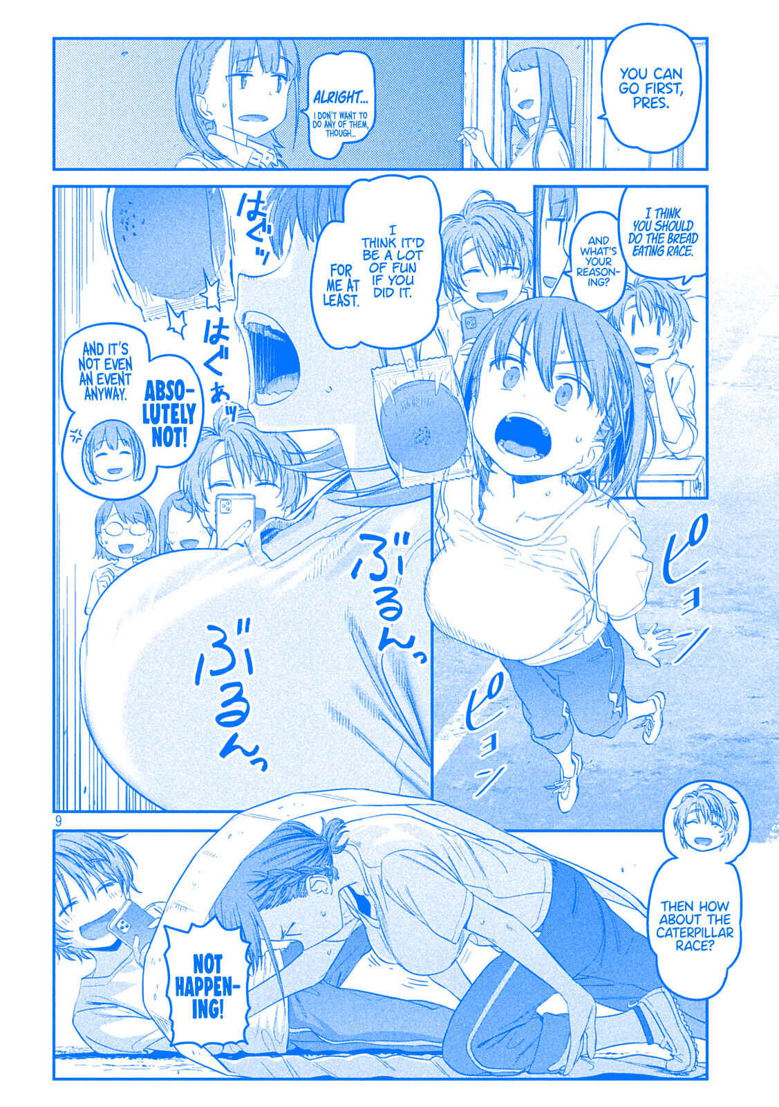 Page 9 Chapter 44 Getsuyoubi no Tawawa (Blue) (Fan Colored)
