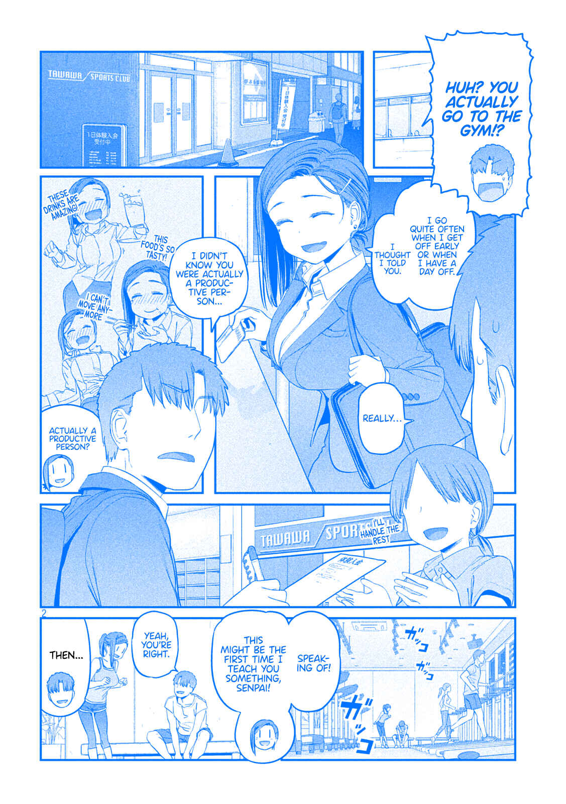 Page 2 Chapter 38 Getsuyoubi no Tawawa (Blue) (Fan Colored)