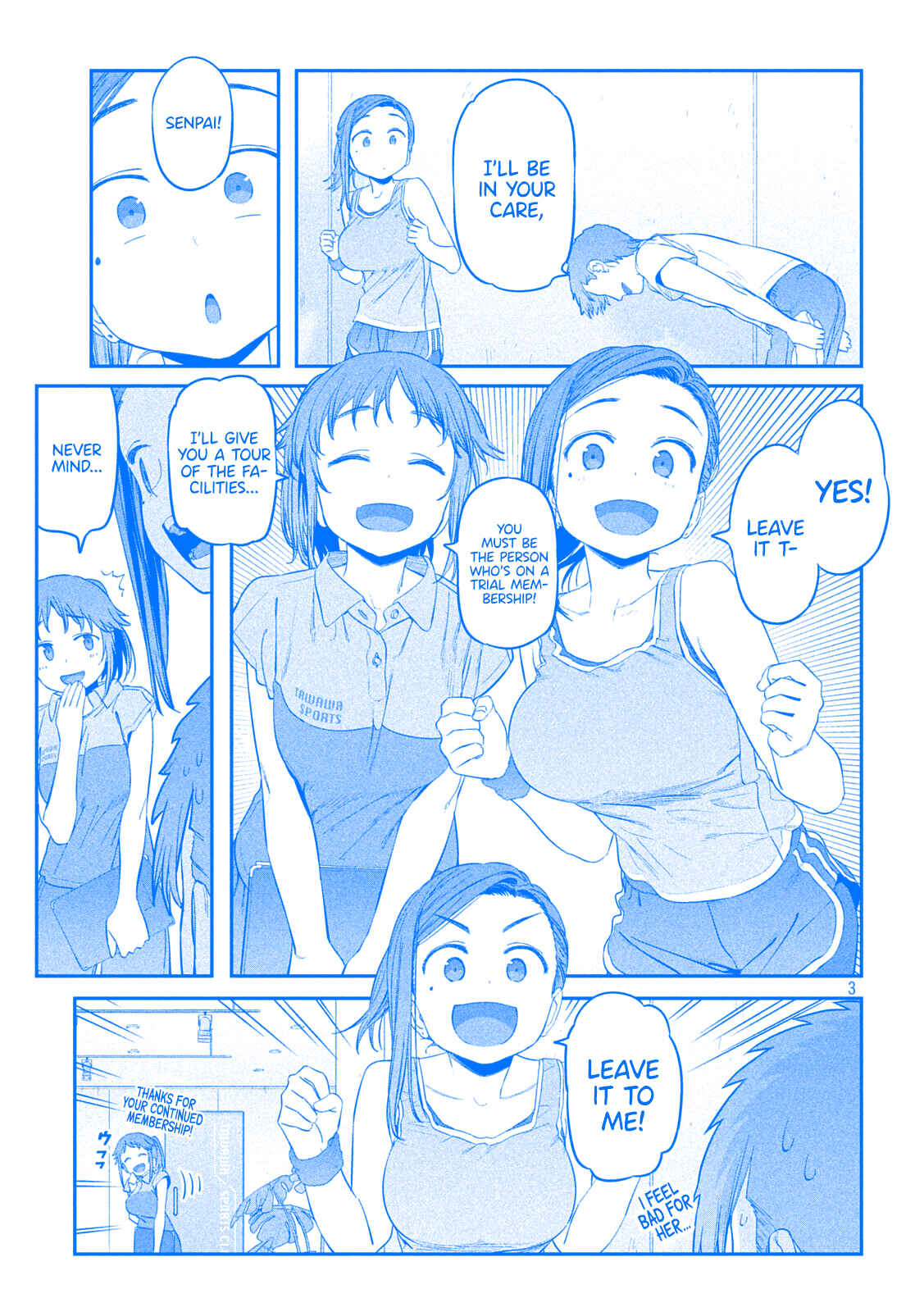 Page 3 Chapter 38 Getsuyoubi no Tawawa (Blue) (Fan Colored)