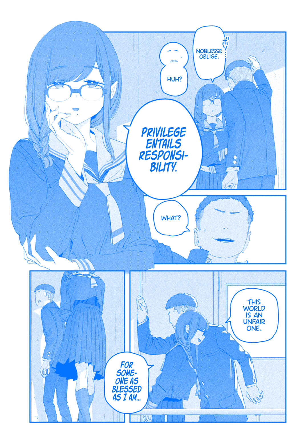 Page 4 Chapter 109 Getsuyoubi no Tawawa (Blue) (Fan Colored)