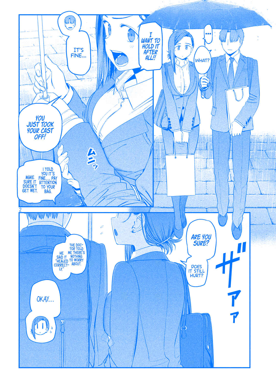 Page 2 Chapter 37 Getsuyoubi no Tawawa (Blue) (Fan Colored)