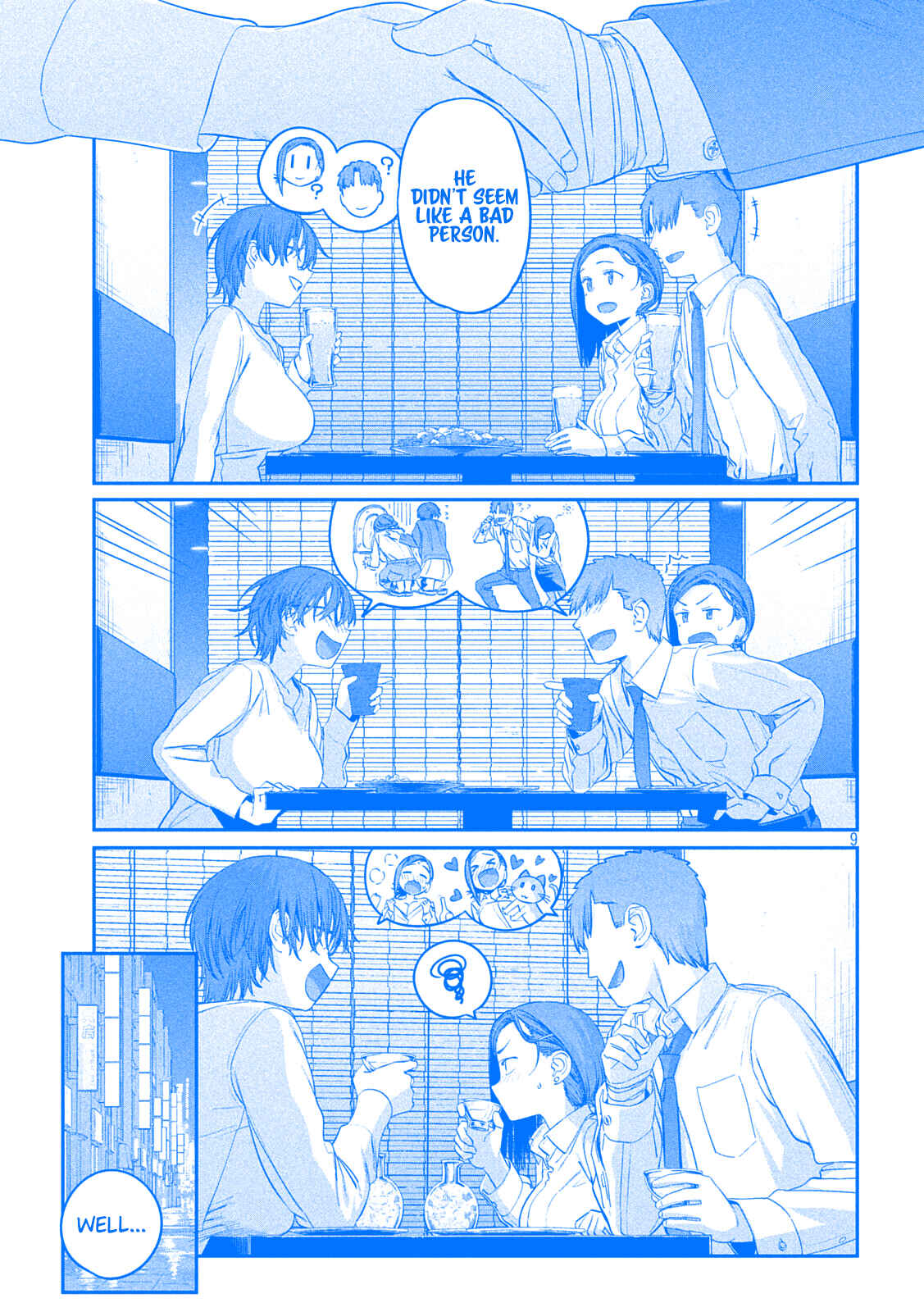 Page 9 Chapter 37 Getsuyoubi no Tawawa (Blue) (Fan Colored)
