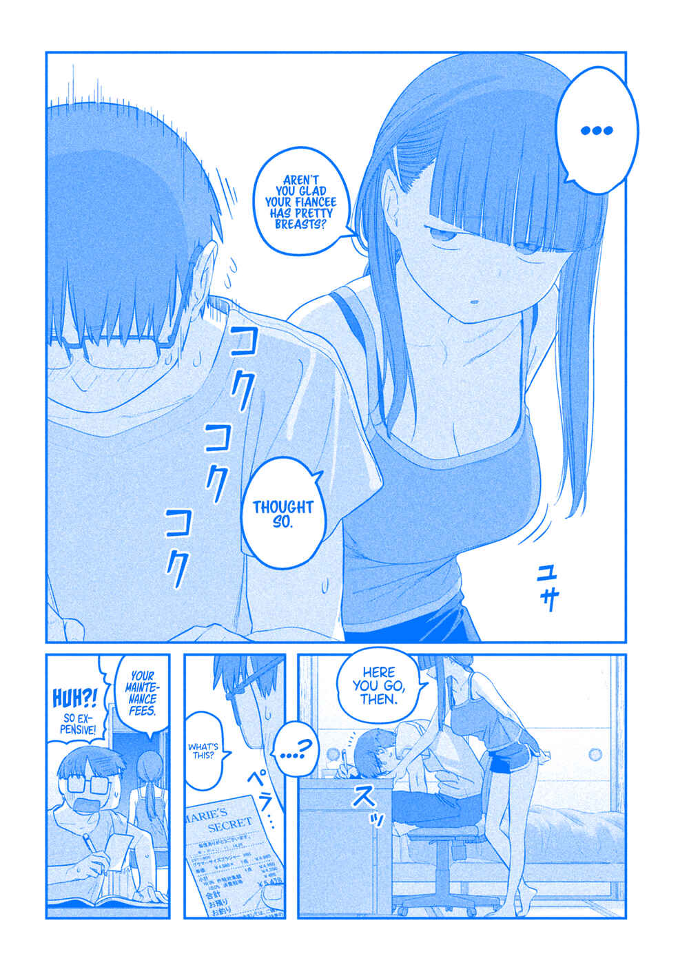 Page 12 Chapter 54 Getsuyoubi no Tawawa (Blue) (Fan Colored)