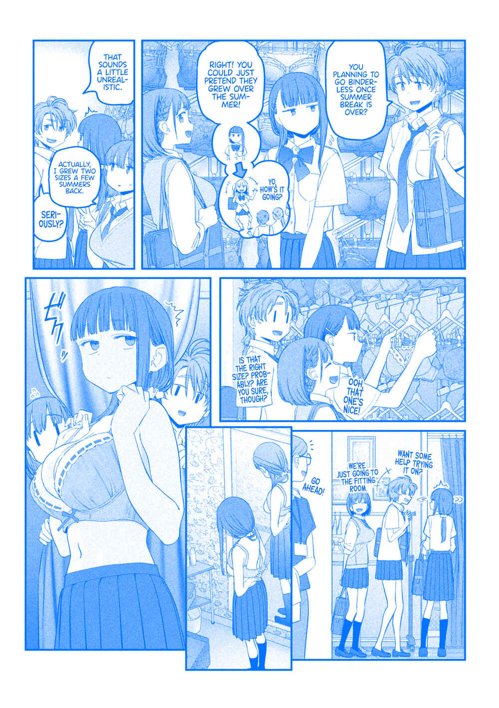 Page 3 Chapter 54 Getsuyoubi no Tawawa (Blue) (Fan Colored)
