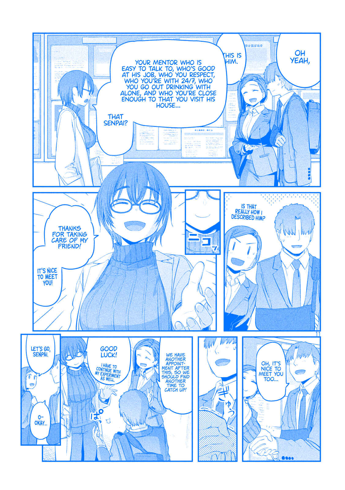 Page 11 Chapter 32 Getsuyoubi no Tawawa (Blue) (Fan Colored)
