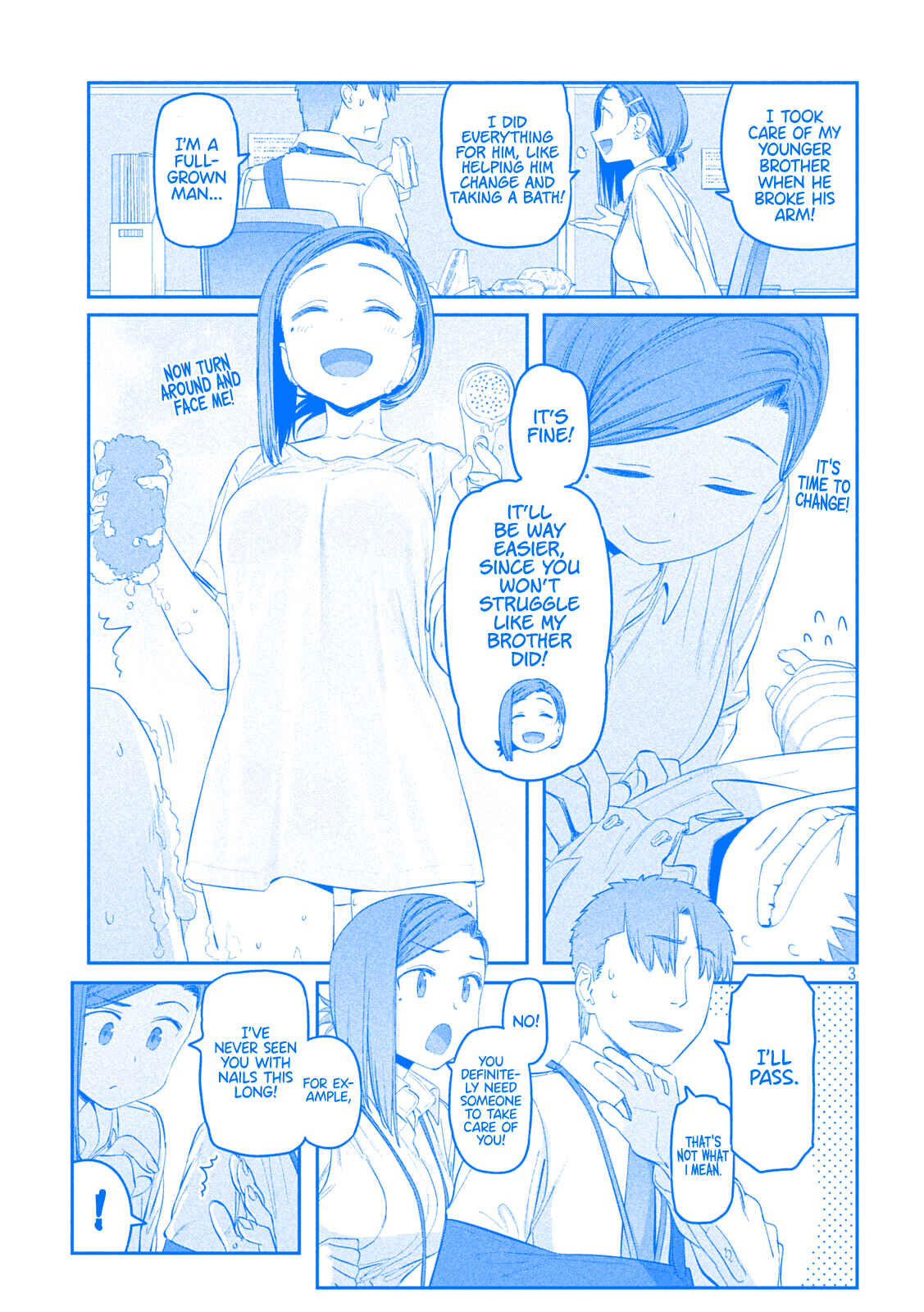 Page 3 Chapter 32 Getsuyoubi no Tawawa (Blue) (Fan Colored)