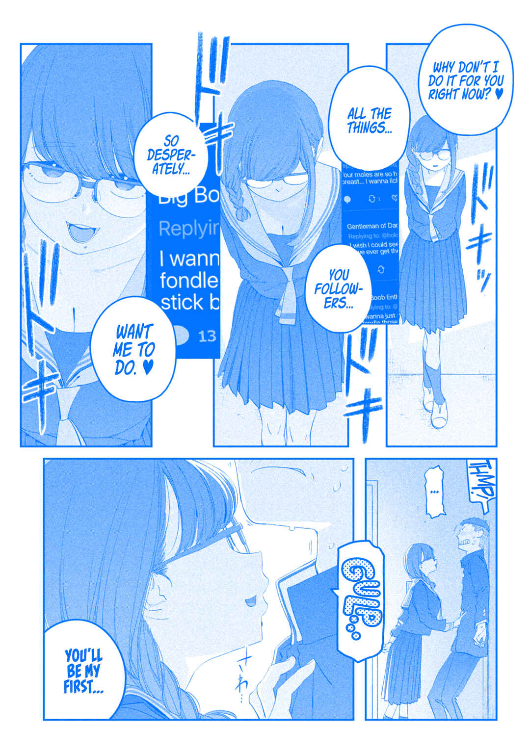 Page 14 Chapter 107 Getsuyoubi no Tawawa (Blue) (Fan Colored)