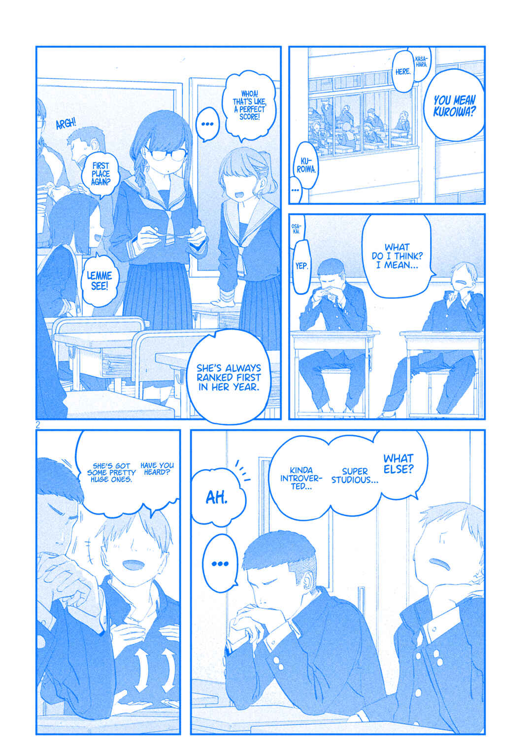 Page 3 Chapter 107 Getsuyoubi no Tawawa (Blue) (Fan Colored)