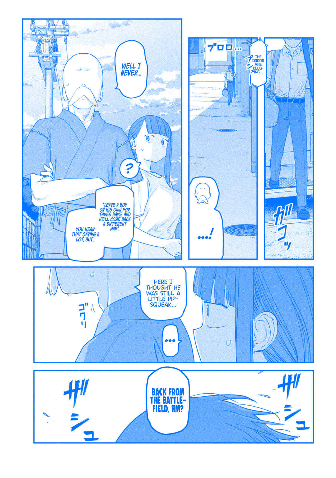 Page 4 Chapter 66 Getsuyoubi no Tawawa (Blue) (Fan Colored)