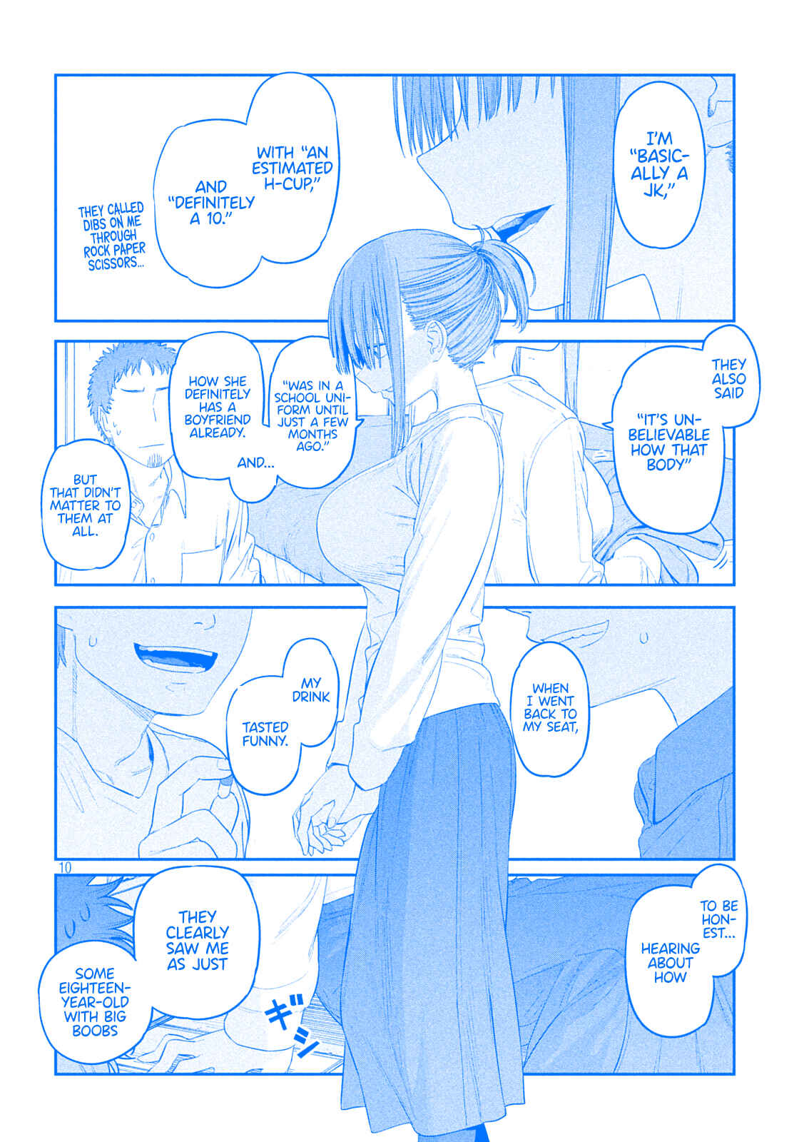 Page 10 Chapter 33 Getsuyoubi no Tawawa (Blue) (Fan Colored)