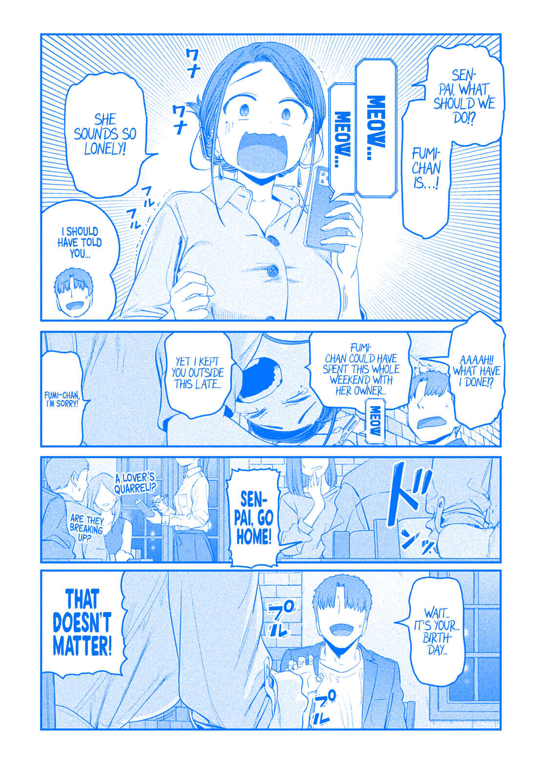 Page 12 Chapter 41 Getsuyoubi no Tawawa (Blue) (Fan Colored)