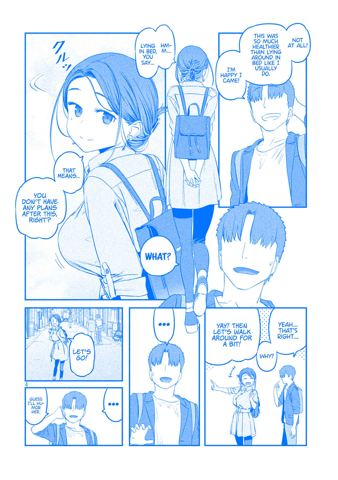 Page 4 Chapter 41 Getsuyoubi no Tawawa (Blue) (Fan Colored)