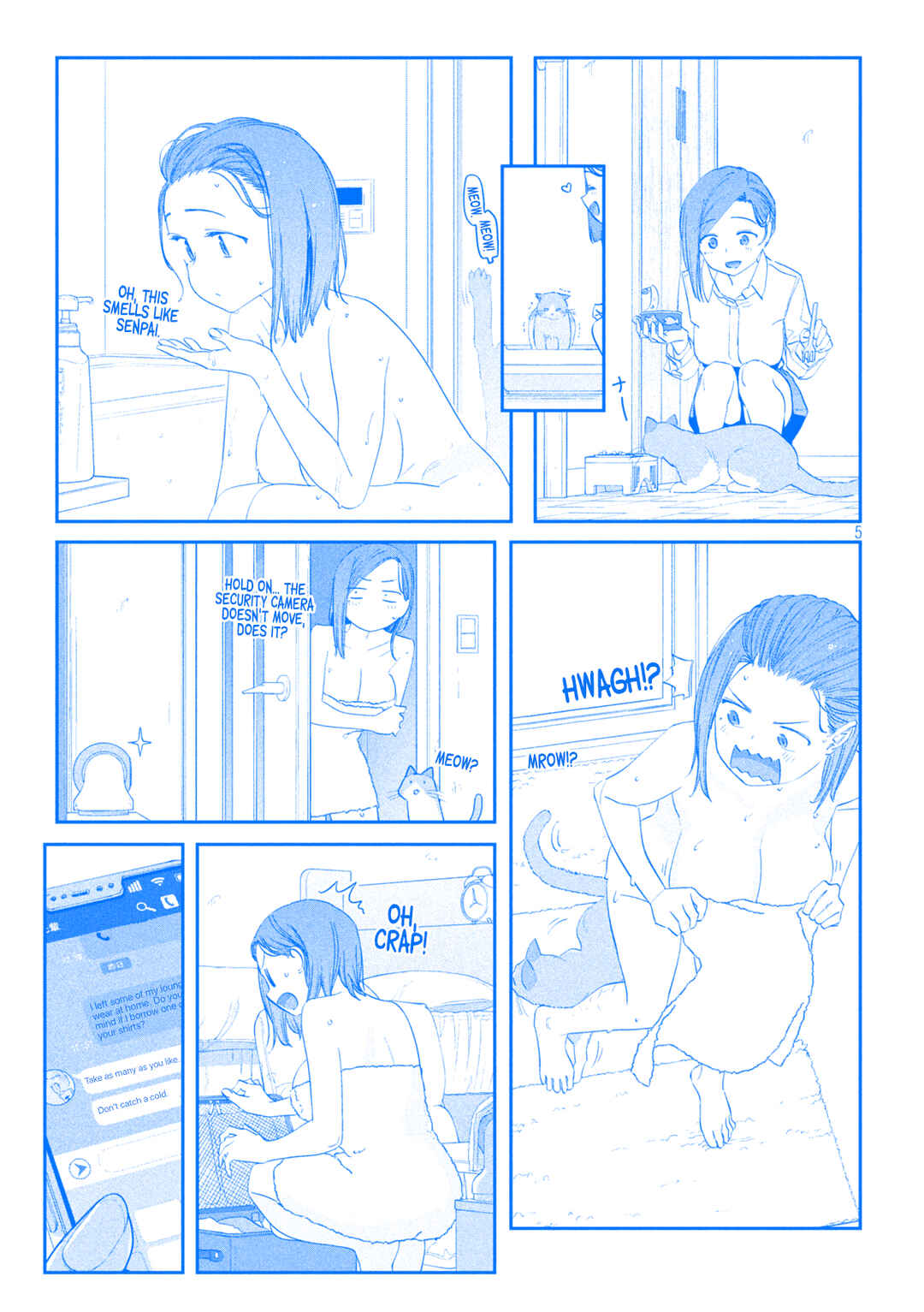 Page 6 Chapter 94 Getsuyoubi no Tawawa (Blue) (Fan Colored)