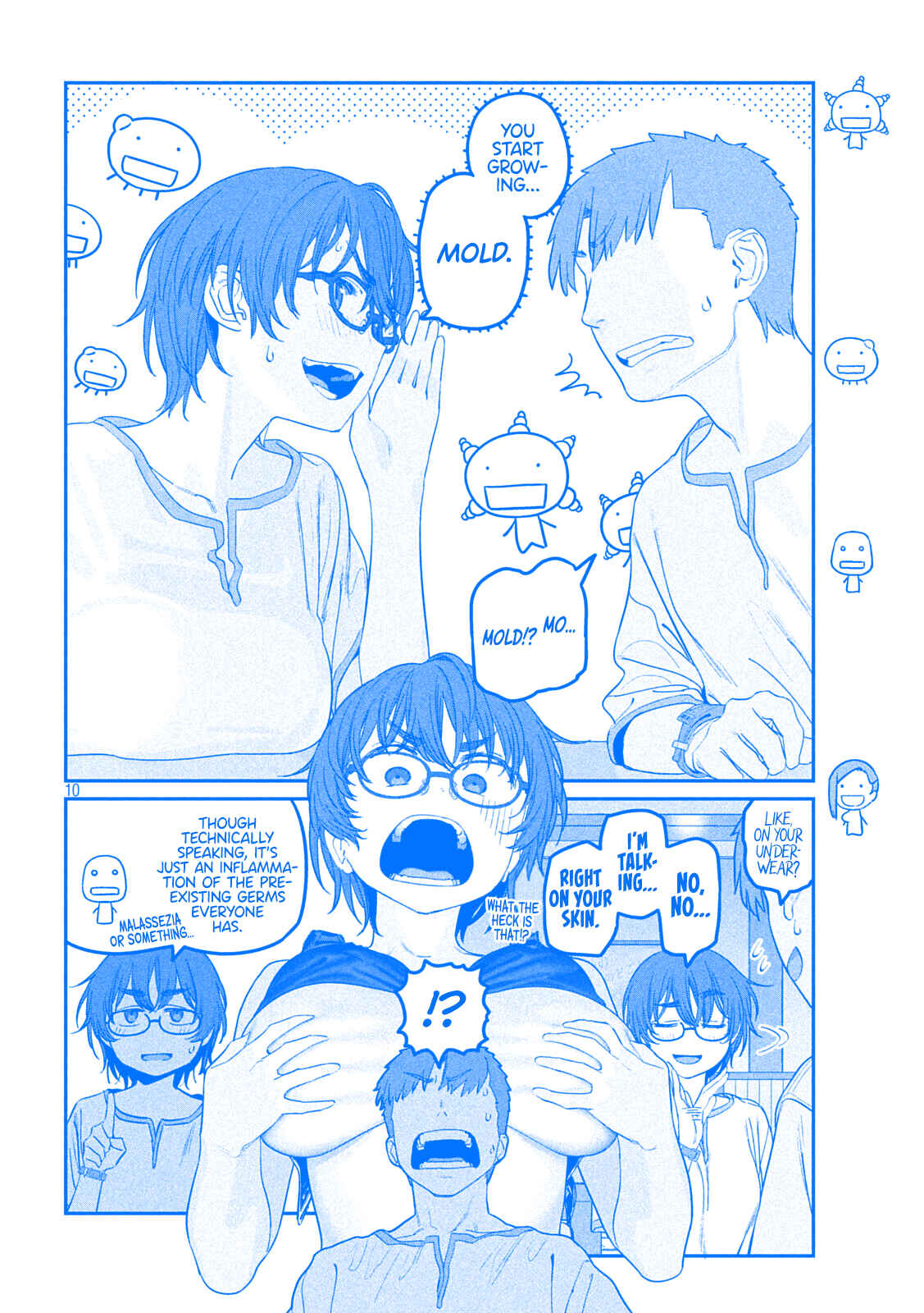 Page 10 Chapter 51 Getsuyoubi no Tawawa (Blue) (Fan Colored)