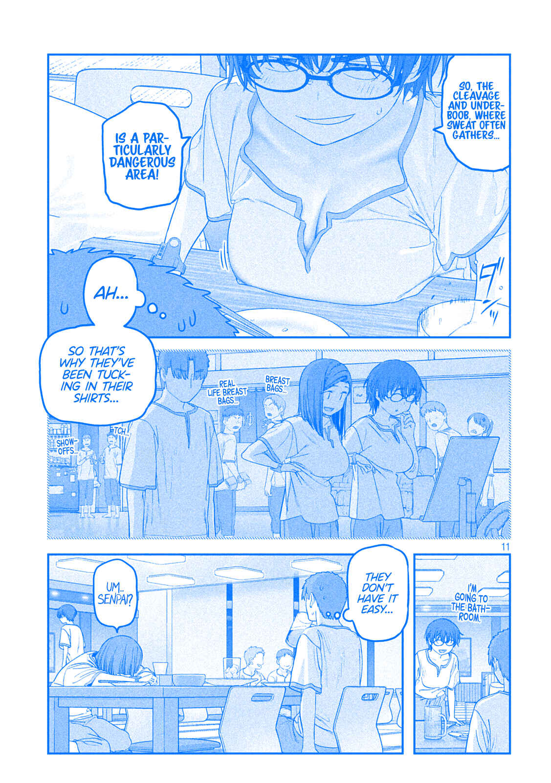 Page 11 Chapter 51 Getsuyoubi no Tawawa (Blue) (Fan Colored)