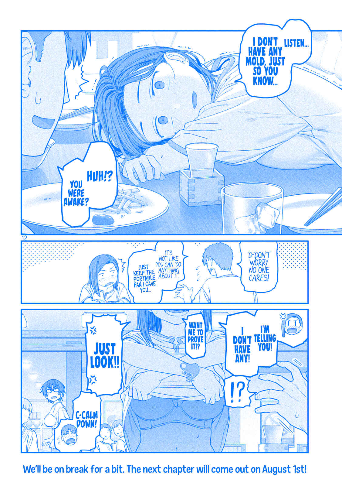 Page 12 Chapter 51 Getsuyoubi no Tawawa (Blue) (Fan Colored)