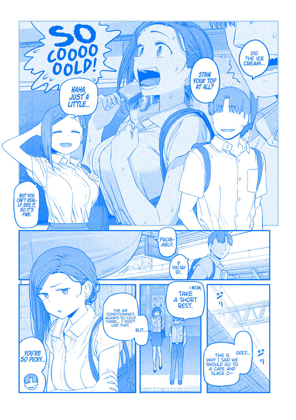 Page 4 Chapter 51 Getsuyoubi no Tawawa (Blue) (Fan Colored)