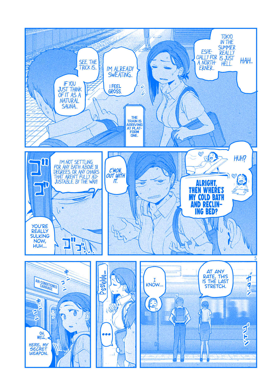 Page 5 Chapter 51 Getsuyoubi no Tawawa (Blue) (Fan Colored)